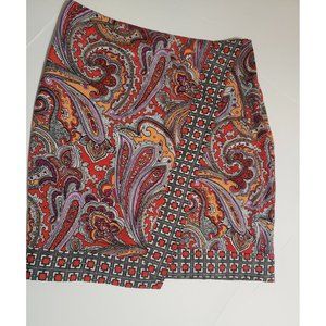New York And Company Paisley Print Skirt Size 6
